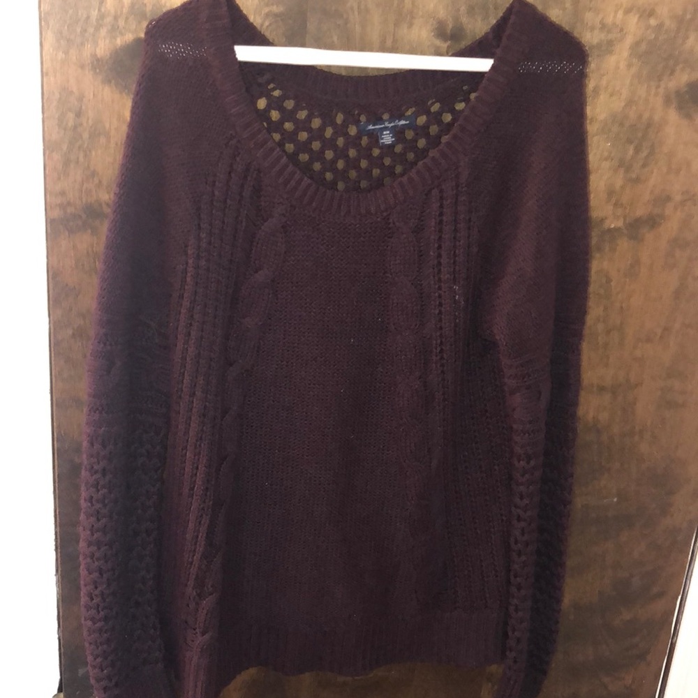 American Eagle purple sweater